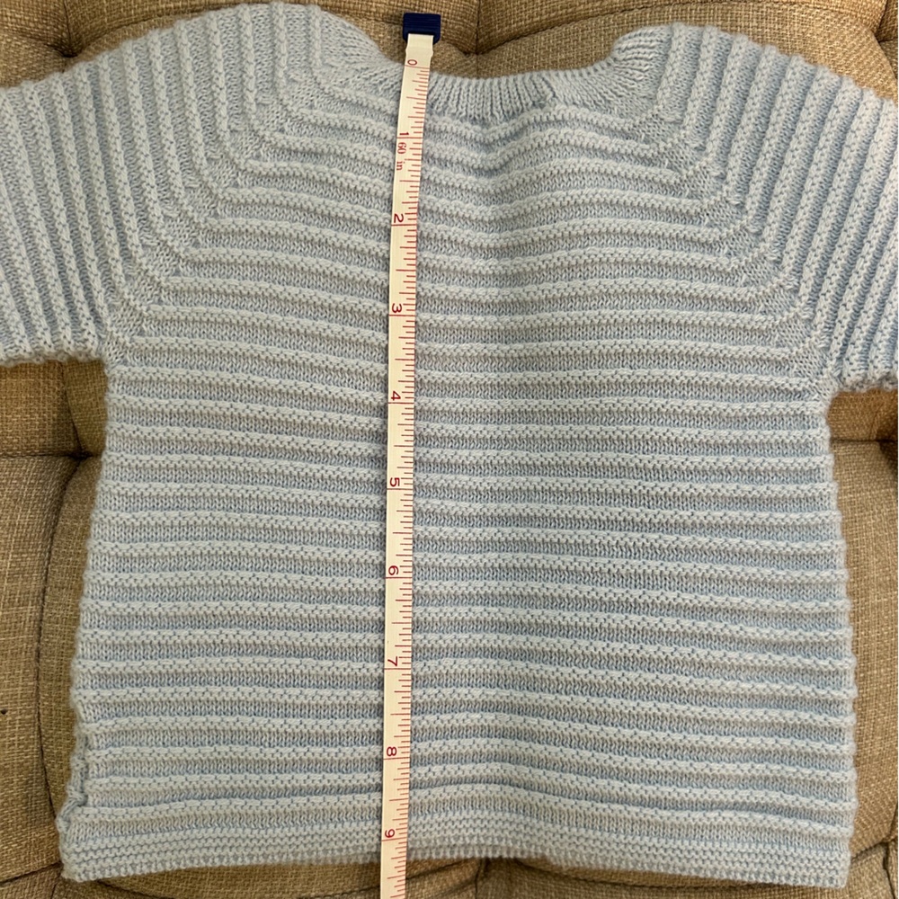 Never Worn NWOT Martin Aranda Take Me Home Dusty Blue Knit 0-3m 3 Piece Set - Picture 8 of 10